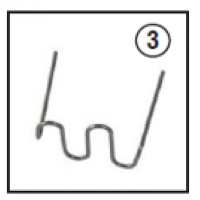 Grampos P/ Soldar Plástico "S" (0.6/0.8mm)